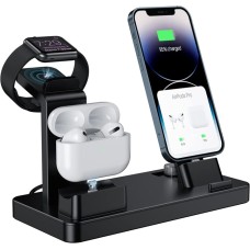 3 in 1 Charging Station for Multiple Devices Apple, Removable Charging Stand for 14/13/12/11/X/8/7/6/5 Series, Apple Watch Series 8/7/SE/6/5/4/3/2/1, Airpods1/2/3/Pro(Black) 3 in 1 Charging Station for Multiple Devices Apple, Removable Charging Stand for 14/13/12/11/X/8/7/6/5 Series, Apple Watch Series 8/7/SE/6/5/4/3/2/1, Airpods1/2/3/Pro(Black)