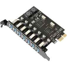 1 * 7 Ports PCI-E to USB 3.0 HUB PCI Express Expansion Adapter 5Gbps 5Gbps Card