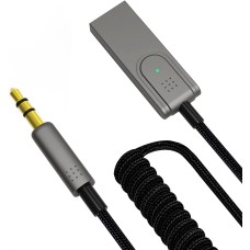 Txtcu Bluetooth Aux Adapter, Car Aux Bluetooth 5.0 Wireless Receiver Braided USB to 3.5mm Jack Adapter, With Built-in Microphone Bluetooth Car Kits for Handsfree Car Audio Speaker and Home Audio etc. Txtcu Bluetooth Aux Adapter, Car Aux Bluetooth 5.0 Wireless Receiver Braided USB to 3.5mm Jack Adapter, With Built-in Microphone Bluetooth Car Kits for Handsfree Car Audio Speaker and Home Audio etc.