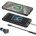 Wireless Charging Pad for Car, REESTECQI 15W Wireless Car Charger Pad Type C Wireless Charger Car Non Slip [PD 40W Car Charger Incl] for Airpods iPhone 15/14/13/12/11, Samsung S23/S22/S21 (30CM Cable)