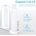 Tower Extension Lead with USB Extension Cord 8 Way Outlets 6 USB Ports 3.6A Multi Plug Extension Socket 2M Cable with Switches, Vertical Power Strip