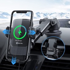 Wireless Car Charger Mount, SONRU 15W Wireless Fast Charging Car Phone Holder Mount, Power-Off Delay, Auto Open & Clamping, Dashboard Air Vent Clip Windshield Car Mount, Compatible for iPhone Samsung Wireless Car Charger Mount, SONRU 15W Wireless Fast Charging Car Phone Holder Mount, Power-Off Delay, Auto Open & Clamping, Dashboard Air Vent Clip Windshield Car Mount, Compatible for iPhone Samsung