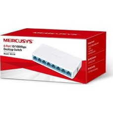 Switch Mercusys MS108 Unmanaged L2 με 8 Θύρες Ethernet